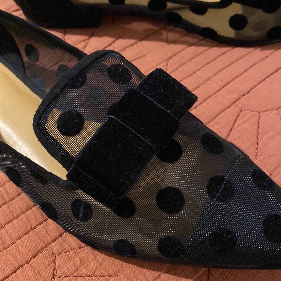 J. Crew Black Polka Dot Flats - Picture 2 of 2
